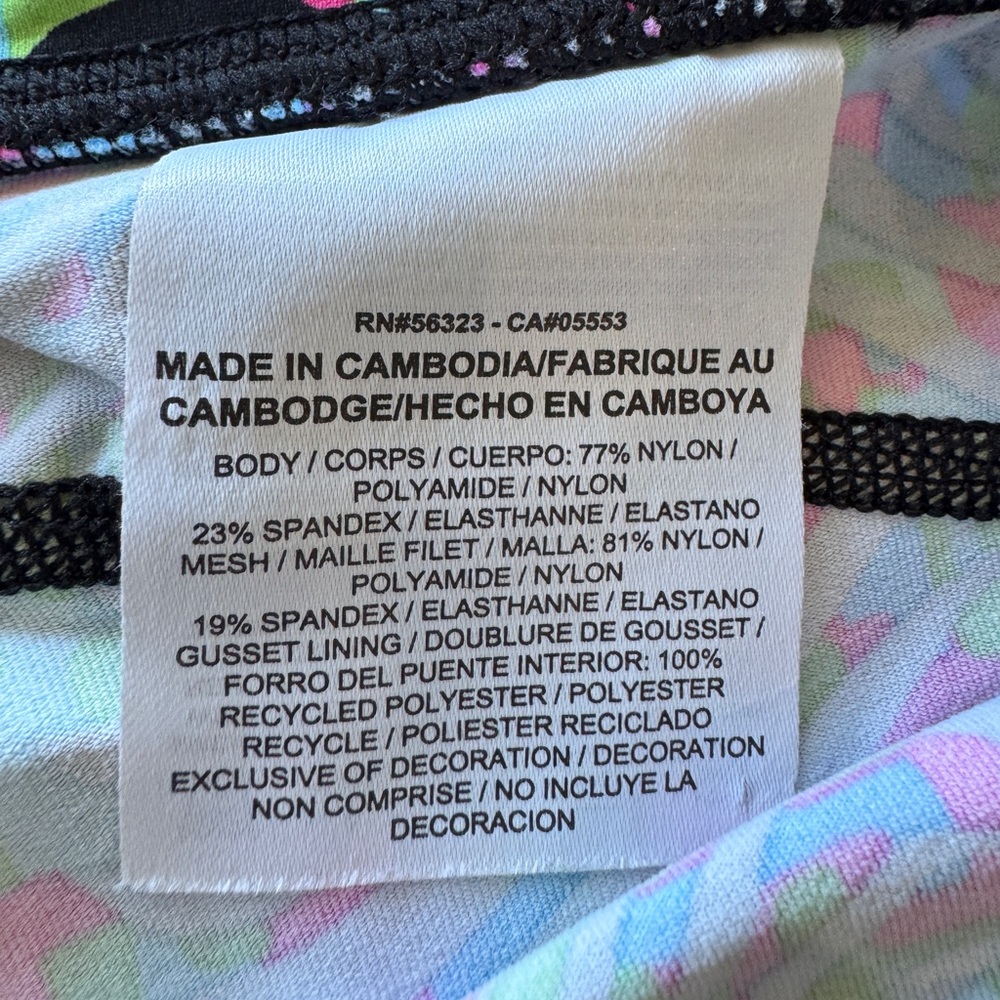 Nike Sidewinder EPIC running crop tights- like new- fun- multi color - Picture 6 of 9